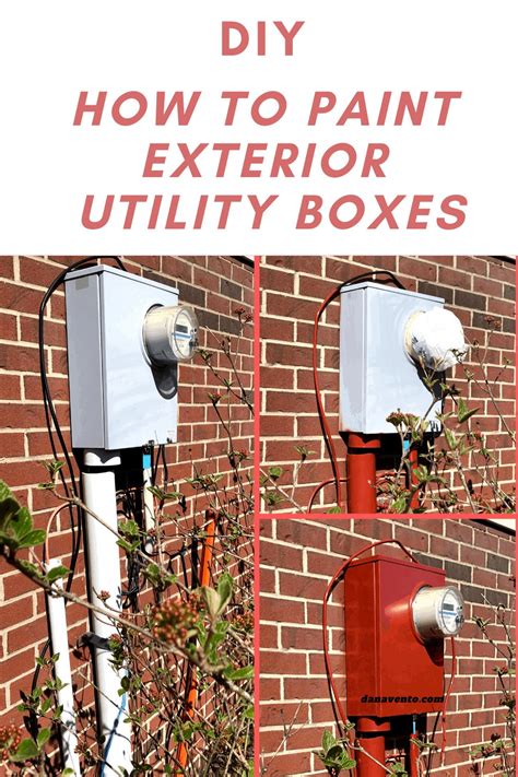 hanging electrical boxes to be painted|painting utility boxes outdoor.